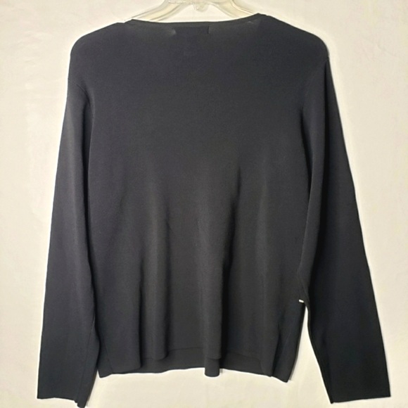 Carducci Woman Sweater Plus Size 2X Black Long Sleeve Stretchy Thick Knit - Picture 2 of 12